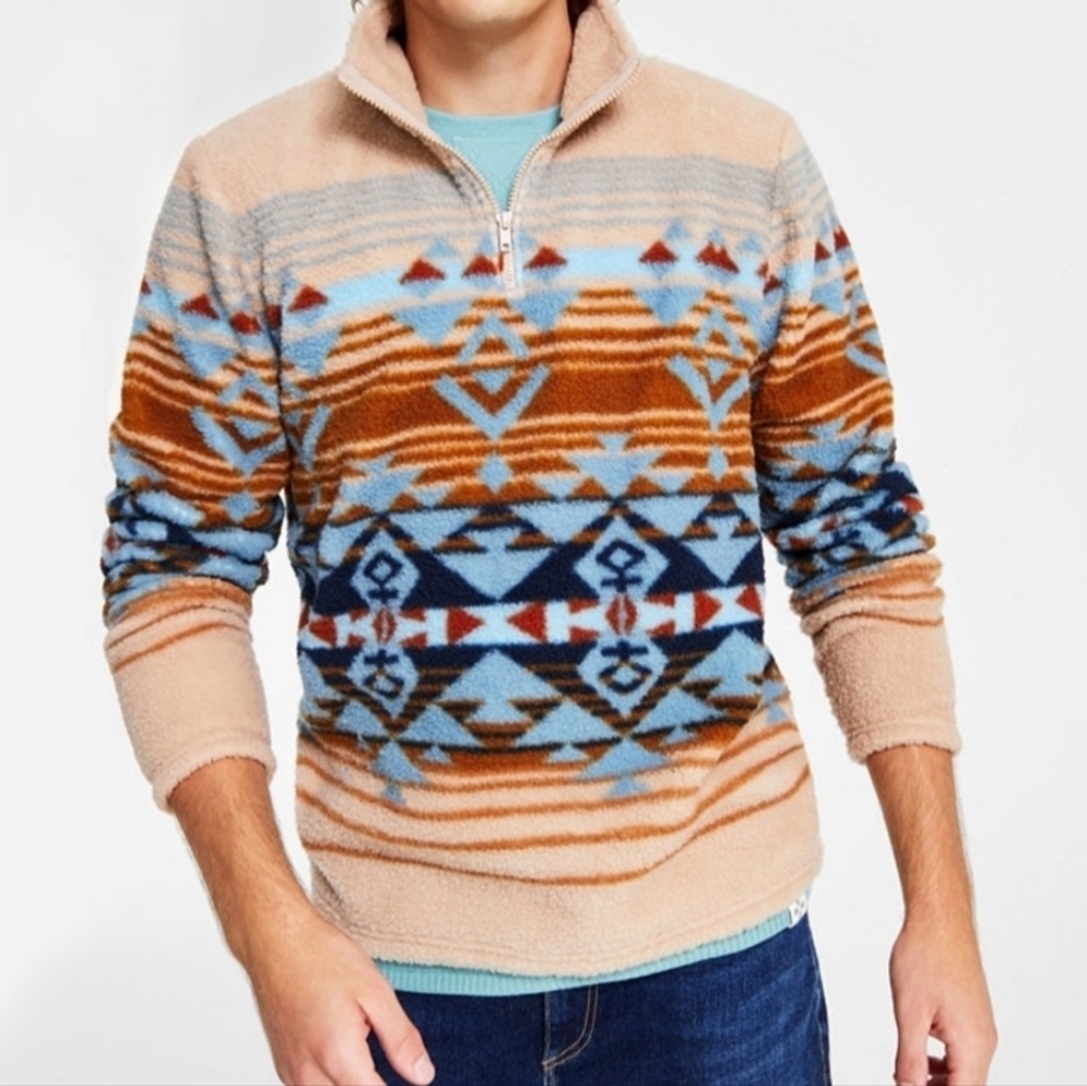 Men's Desert Snow Sherpa Fleece Pullover